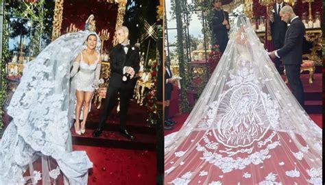 Kourtney Kardashian's Wedding Veil Was Inspired by .